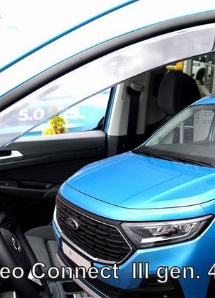 Дефлектори вікон вітровики ford transit connect 4d 5d 21- вставні 2шт heko форд транзіт коннект