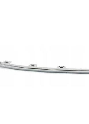 Молдинг переднего бампера avtm volkswagen passat b8 15-19 eur нижний середн. хром фольксваген пассат б8