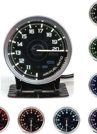 Указатель топливовоздушной смеси экономайзер стрелочный defi dfa1-09 rgb led d60мм прибор датчик автомобильный