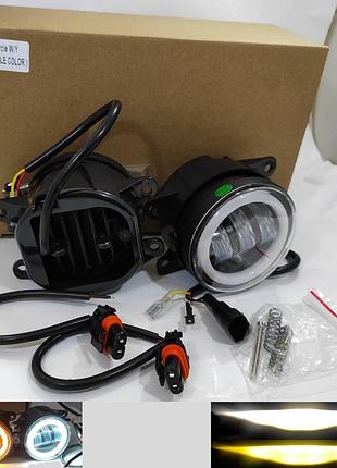Противотуманные фары птф туманки led leader на daewoo nexia 45w w/y drl/повт 08- дэу нексия