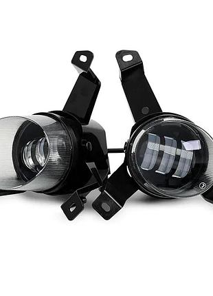 Противотуманные фары птф туманки led leader на chevrolet aveo t250 30w 06-11 шевроле авео