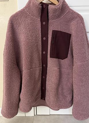 Куртка l демісезонна жіноча 4f fleece f124 рожева