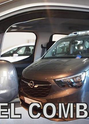 Дефлекторы окон ветровики opel combo e 4d 5d 18- вставные 2шт heko опель комбо е