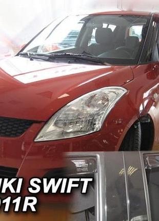 Дефлекторы окон ветровики suzuki swift 5d 11- вставные 4шт heko сузуки свифт