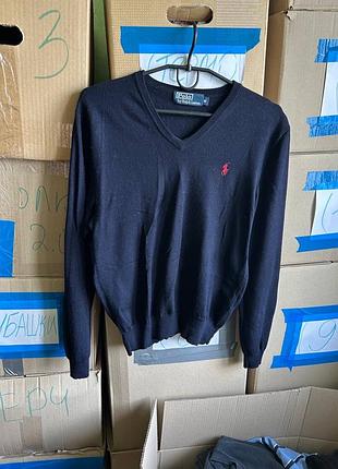 Polo ralph lauren светр чоловічий кофта v-виріз оригінал б у