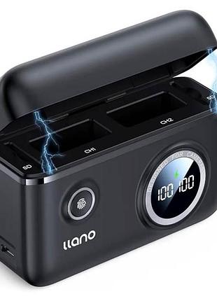 Зарядное устройство llano nb-13l с pd заряжает два аккумулятора одновременно usb-c