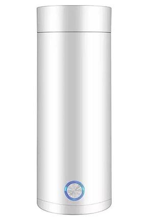 Чайник-термос портативный электротермос travel electric cup 400ml white