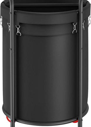 Favoosty корзина для белья из 2 предметов на колесах, корзина для белья на колесах объемом 190 л, круглая теле