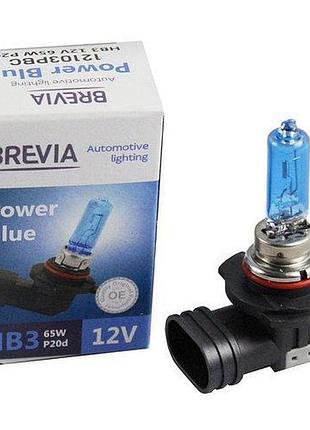 Галогенные лампы brevia hb3 12v 65w p20d power blue 4200k для авто яркое освещение ближнего света