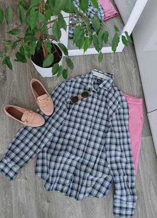 Базовая рубашка в клетку от massimo dutti