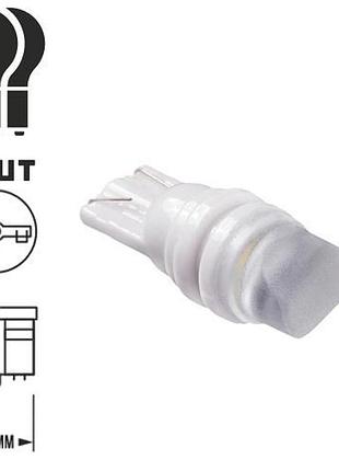 Лампа pulso led t10 w5w 12v 0.5w холодный белый 60lm габаритная авто лампа 2.1x9.5d 1smd 3d уп. 10шт.
