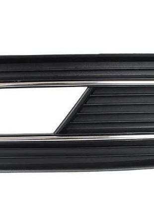 Решетка в бампер avtm audi a4 12-16 b8 правая з хром молдингом кроме s-line ауди а4