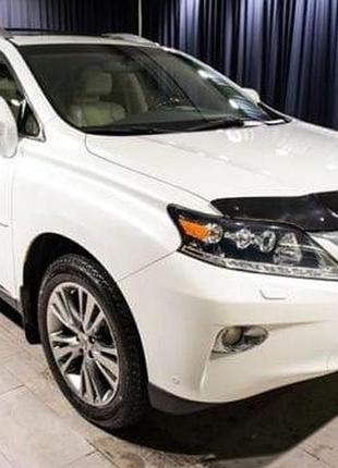 Дефлектор капота мухобойка lexus rx 09- черный formfit лексус рх