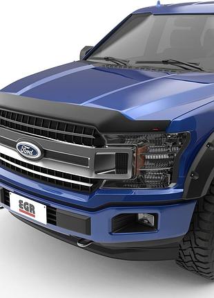 Дефлектор капота мухобойка ford f-150 матовий 21- черный egr форд ф-150