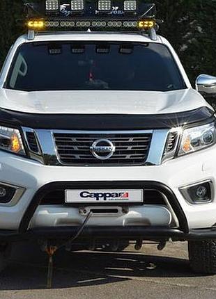 Дефлектор капота мухобійка nissan navara 15- чорний egr ніссан навара