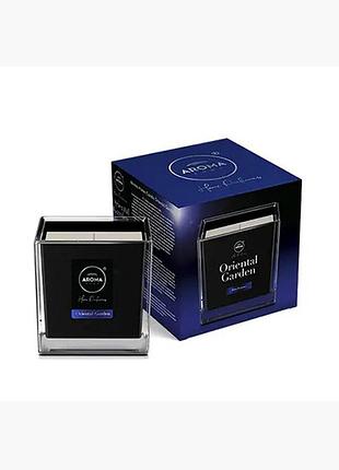 Ароматичні свічки aroma home black candles oriental garden 155г