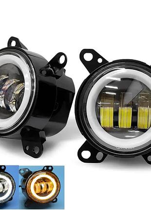 Противотуманные фары птф туманки led leader на daf xf105 45w drl/повт 05- даф хф105
