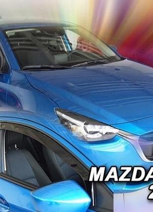 Дефлектори вікон вітровики mazda 2 5d 14- вставні 4шт heko мазда 2