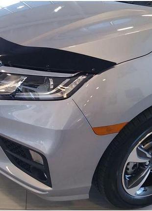 Дефлектор капота мухобійка honda odyssey 18-22 чорний formfit хонда одіссей