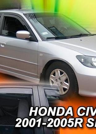 Дефлекторы окон ветровики honda civic 4d sd 00-06 вставные 4шт heko хонда цивик