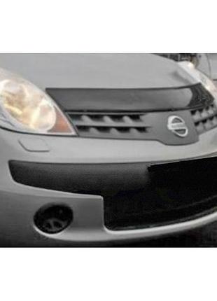 Дефлектор капота мухобійка nissan note 09- чорний egr ніссан ноут