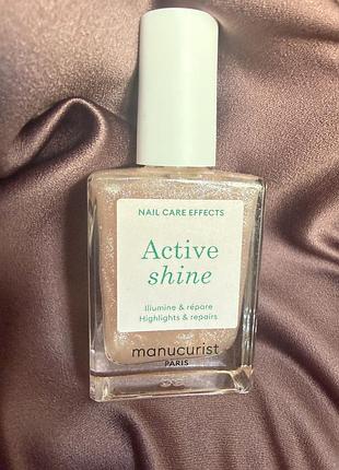 Лак для нігтів manucurist active shine лікувальний, оригінал