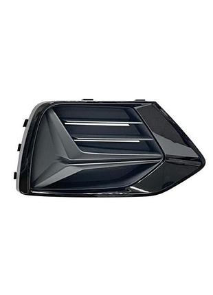 Решетка в бампер avtm audi q3 18- правая черная глянець ауди ку3