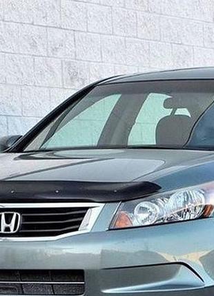 Дефлектор капота мухобійка honda accord sd 08-12 чорний formfit хонда акорд
