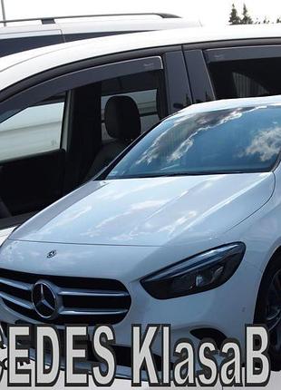 Дефлекторы окон ветровики mercedes b w247 5d 18- вставные 4шт heko мерседес б