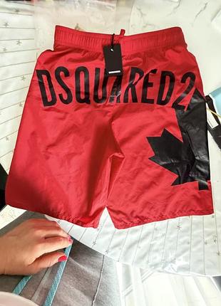 Пляжні шорти, шорти для плавання, плавки червоні оригінальні dsquared 8років