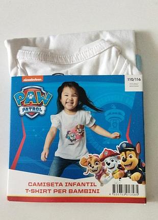 Футболка для дівчинки nikelodeon paw patrol 110-116