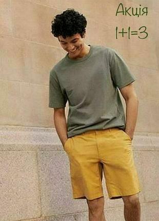 Лен + хлопок шорты чинос uniqlo