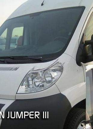 Дефлектори вікон вітровики citroen jumper 2d 06- вставні 2шт heko сітроен джампер