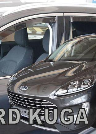 Дефлектори вікон вітровики ford kuga 5d 19- вставні 4шт heko форд куга