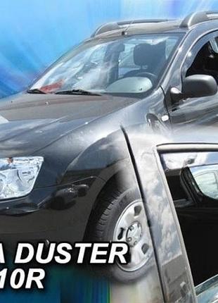 Дефлекторы окон ветровики dacia duster 5d 10-18 вставные 4шт heko дачия дастер
