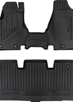 Автомобильные коврики в салон frogum 3d на honda odyssey 4 rl5 10-17 хонда одиссей черные