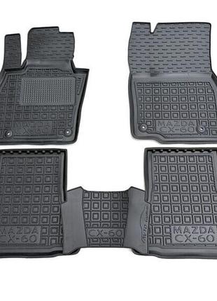 Автомобильные коврики в салон на mazda cx-60 23- черные avto-gumm мазда цх-60