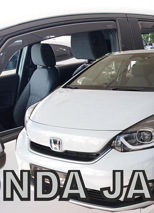 Дефлектори вікон вітровики honda jazz 5d 19- вставні 4шт heko хонда джаз