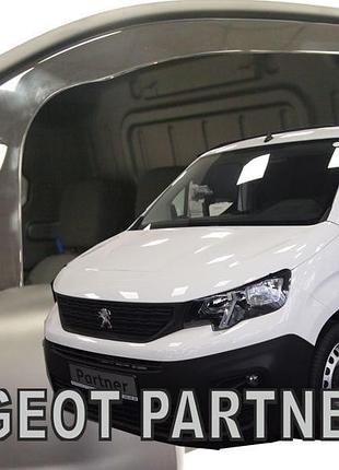 Дефлекторы окон ветровики peugeot partner 4d 5d 18- вставные 2шт heko пежо партнер