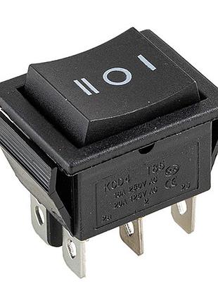 Перемикач on-off 12v квадратний 6pin 25x31x27мм 16a 250v 20a 125v для авто та техніки