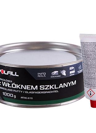 Polfill шпатлевка со стекловолокном 1,0kg для внутренних работ высокая прочность быстрое высыхание