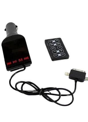 Трансмиттер модулятор fm cm i15 n/s/i5 sd/usb черный