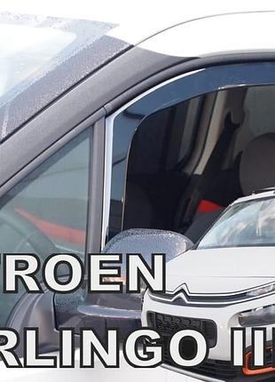 Дефлекторы окон ветровики citroen berlingo 4d 5d 18- вставные 2шт heko ситроен берлинго