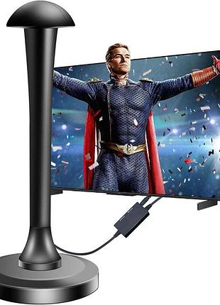 Телевизионная антенна, цифровое телевидение freeview ariels с мощным усилителем сигнала, радиус действия более 250 миль для 4k uhd