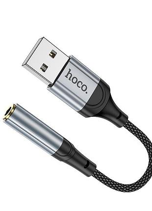 Переходник hoco fresh external sound card usb to 3.5 ls36 0.12m