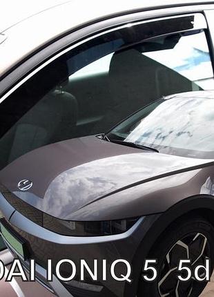Дефлектори вікон вітровики hyundai ioniq 5 5d 21- вставні 4шт heko хендай іонік