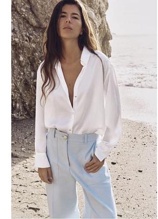 Шовкова сорочка zara , блуза zara