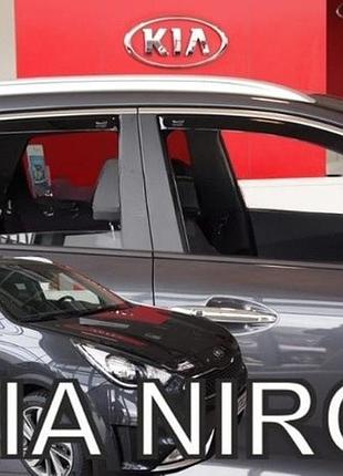 Дефлектори вікон вітровики kia niro 5d 16- вставні 4шт heko кіа ніро