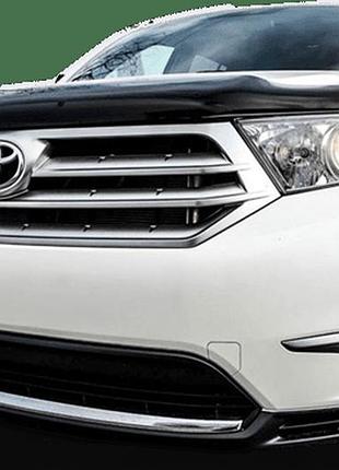 Дефлектор капота мухобойка toyota highlander 11-13 черный formfit тойота хайлендер
