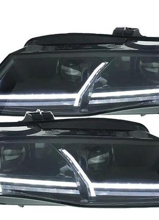 Передние альтернативная тюнинг оптика фары led на audi a4 b8 full led q7 08-12 комплект ауди а4